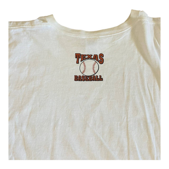 Vintage Texas longhorns baseball tshirt XXL white - Picture 4 of 4